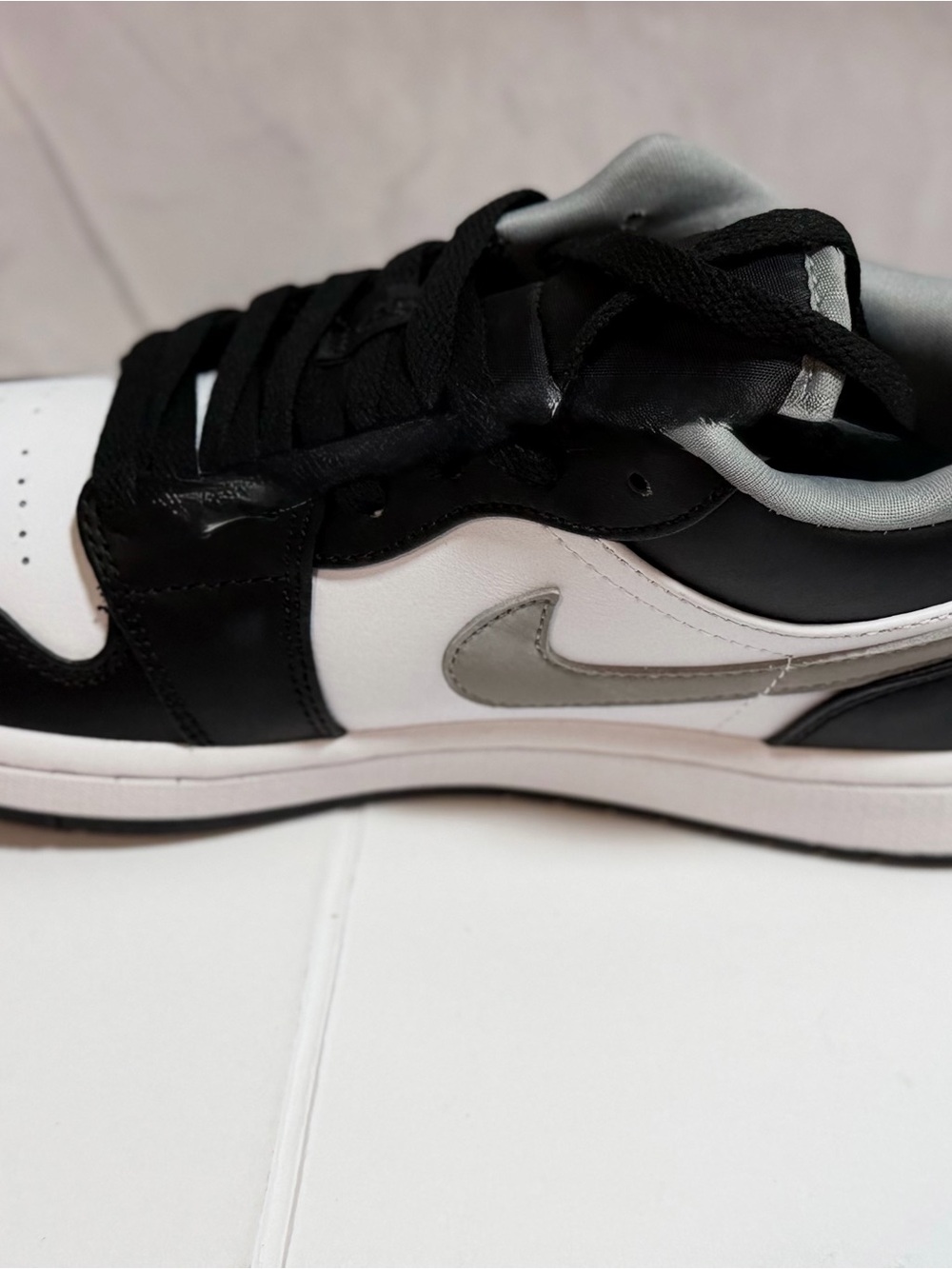 Jordan Men’s Black, White and Silver Low-Top Sneaker